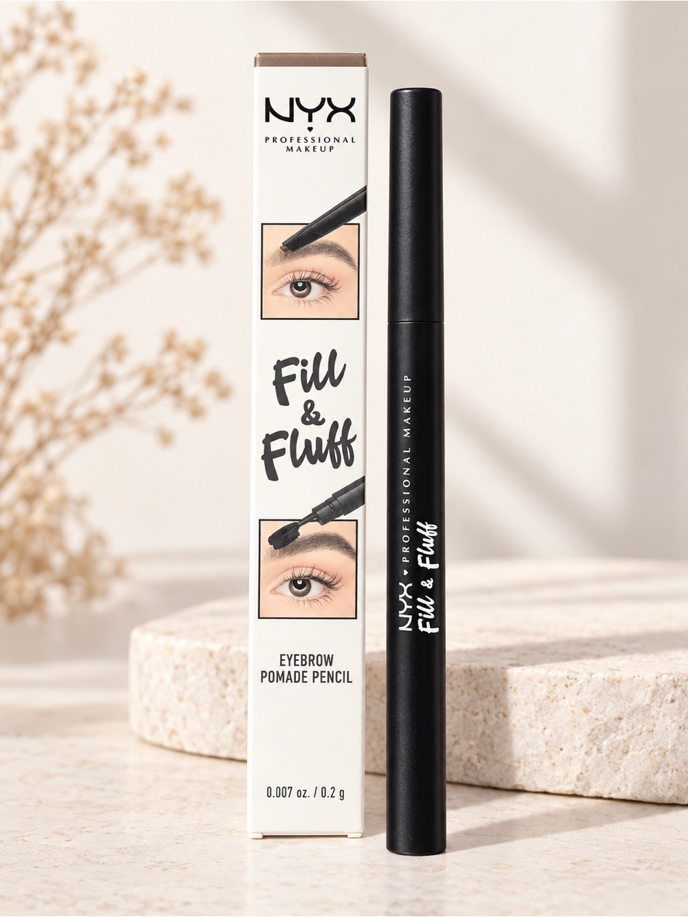 Fill & Fluff Eyebrow Pomade Pencil - Black